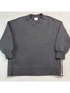 Varley Side Zip Sweatshirt Size XS Black